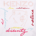 Camiseta de algodón estampada KENZO KIDS para NIÑA