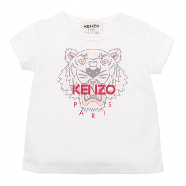 Camiseta de algodón estampada KENZO KIDS para NIÑA
