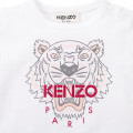 Cotton T-shirt with print KENZO KIDS for GIRL