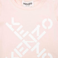 T-shirt en coton avec logo KENZO KIDS pour FILLE