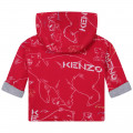 Sweat-shirt réversible zippé KENZO KIDS pour FILLE