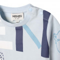 T-shirt con stampa in cotone KENZO KIDS Per RAGAZZO