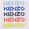 Press-stud cotton T-shirt KENZO KIDS for BOY