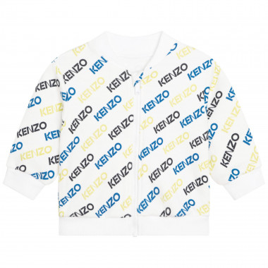 Sweatshirt met rits en print KENZO KIDS Voor