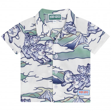 Chemise en coton imprimé KENZO KIDS pour GARCON