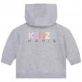Sweat-shirt à capuche à logo KENZO KIDS pour FILLE