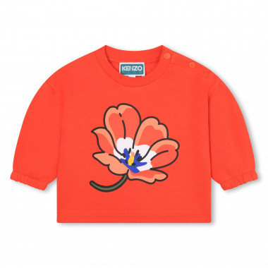 Sweat-shirt fleur en molleton KENZO KIDS pour FILLE