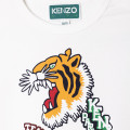 T-shirt with tiger print KENZO KIDS for GIRL