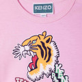 T-shirt avec imprimé tigre KENZO KIDS pour FILLE