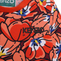 T-shirt a fiori con volant KENZO KIDS Per BAMBINA