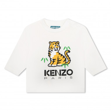 T-shirt en coton imprimé KENZO KIDS pour UNISEXE