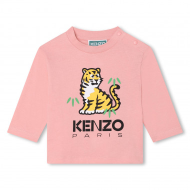 T-shirt in cotone con stampa KENZO KIDS Per UNISEX
