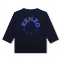 Langarm-t-shirt mit print-logo KENZO KIDS Für JUNGE