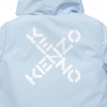 Hooded zipped puffer jacket KENZO KIDS for BOY
