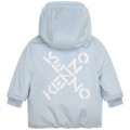 Zipped hooded puffer jacket KENZO KIDS for BOY