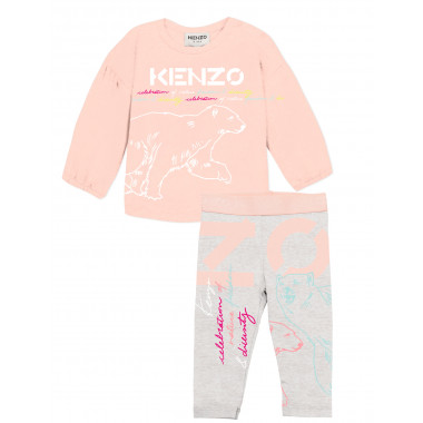 Set van T-shirt en legging KENZO KIDS Voor
