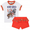Ensemble T-shirt et short KENZO KIDS pour FILLE