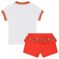 Ensemble T-shirt et short KENZO KIDS pour FILLE