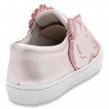 Elasticated leather trainers KENZO KIDS for GIRL