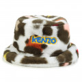Leopard-print bucket hat KENZO KIDS for GIRL