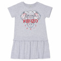 Robe avec éléphant imprimé KENZO KIDS pour FILLE