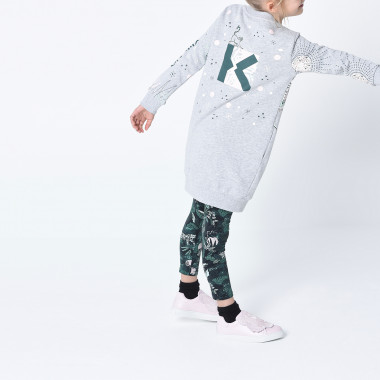 Lightweight fleece sweatshirt dress KENZO KIDS for GIRL