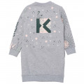 Lightweight fleece sweatshirt dress KENZO KIDS for GIRL