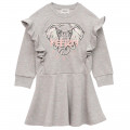 Sweatkleid aus Molton mit Rüschen KENZO KIDS Für MÄDCHEN