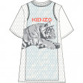 2-in-1 printed cotton dress KENZO KIDS for GIRL