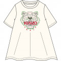Embroidered fleece dress KENZO KIDS for GIRL