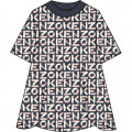 Short-sleeved printed dress KENZO KIDS for GIRL