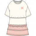 Short-sleeved dual-material dress KENZO KIDS for GIRL