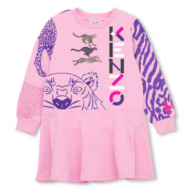 Cotton-fleece dress KENZO KIDS for GIRL