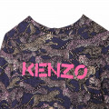 Robe imprimé base plissée KENZO KIDS pour FILLE
