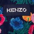 Robe taffetas manches courtes KENZO KIDS pour FILLE
