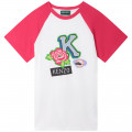 Robe manches courtes en coton KENZO KIDS pour FILLE