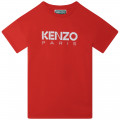 Robe manches courtes en coton KENZO KIDS pour FILLE