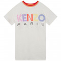 Robe en coton manches courtes KENZO KIDS pour FILLE