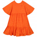 Robe tigrée à manches courtes KENZO KIDS pour FILLE