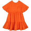 Robe tigrée à manches courtes KENZO KIDS pour FILLE