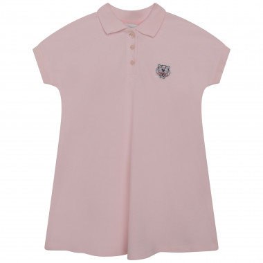 Polo dress with patch KENZO KIDS for GIRL