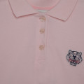 Polo dress with patch KENZO KIDS for GIRL