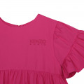 Robe brodée en popeline coton KENZO KIDS pour FILLE