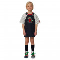 Robe salopette en flanelle KENZO KIDS pour FILLE
