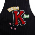 Flannel overalls dress KENZO KIDS for GIRL