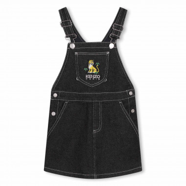 Embroidered overalls dress KENZO KIDS for GIRL