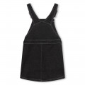 Embroidered overalls dress KENZO KIDS for GIRL