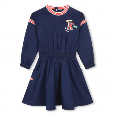 Cotton dress with pockets KENZO KIDS for GIRL