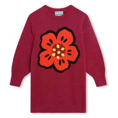 Cotton-and-wool blend dress KENZO KIDS for GIRL