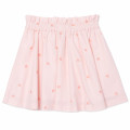 Jupe brodée 100 % coton KENZO KIDS pour FILLE